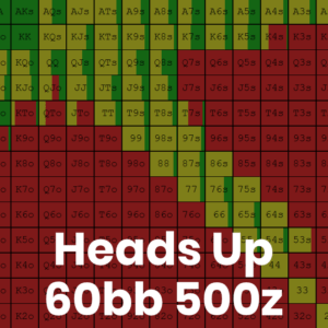 Heads Up 60bb 500z Cash Game GTO Preflop Range Charts
